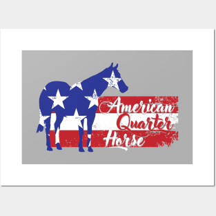 American Quarter Horse Patriotic Posters and Art